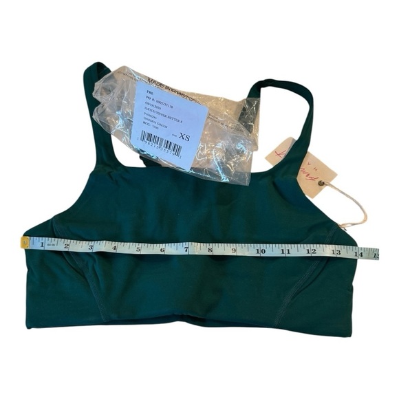 FP Movement X Hatch Square neck Never Better Sports Bra in Garden Green NEW - Picture 8 of 15
